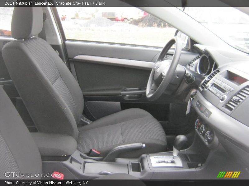Graphite Gray Pearl / Black 2011 Mitsubishi Lancer ES