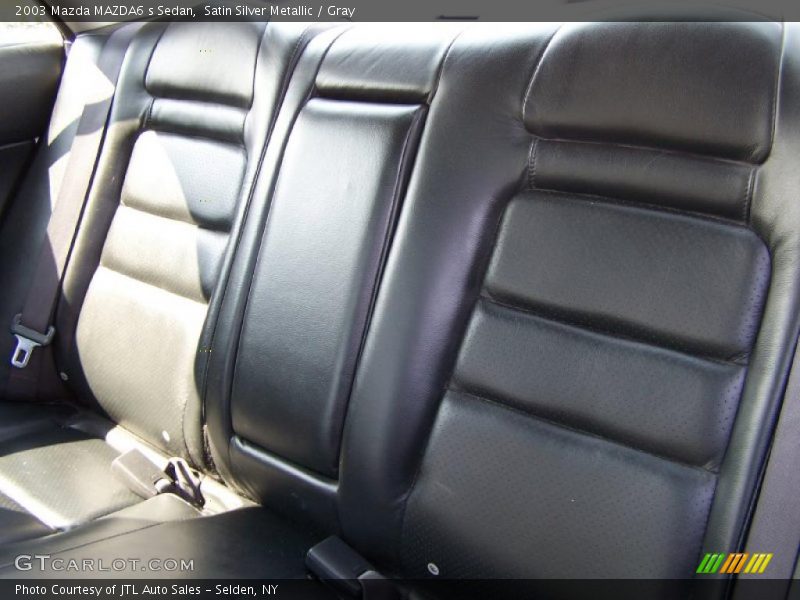 Satin Silver Metallic / Gray 2003 Mazda MAZDA6 s Sedan