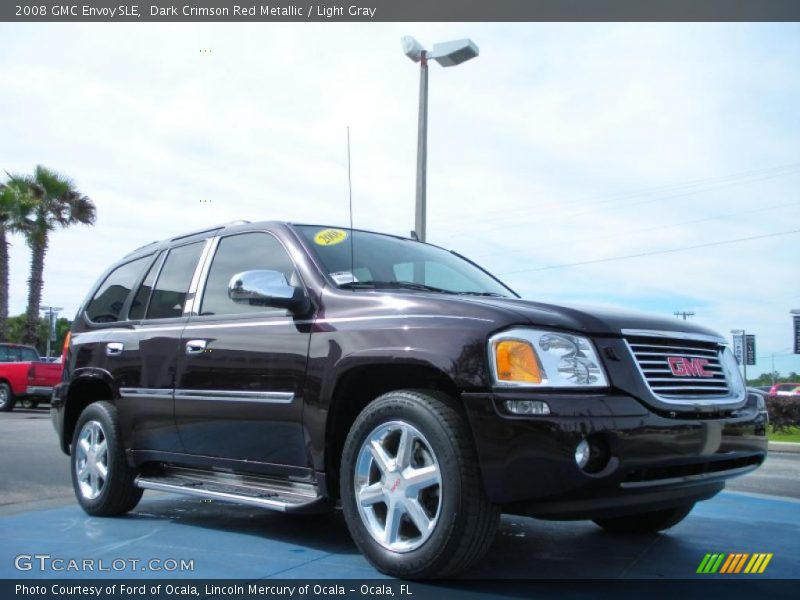 Dark Crimson Red Metallic / Light Gray 2008 GMC Envoy SLE