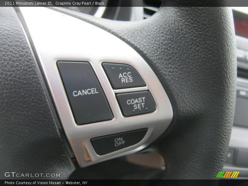 Graphite Gray Pearl / Black 2011 Mitsubishi Lancer ES