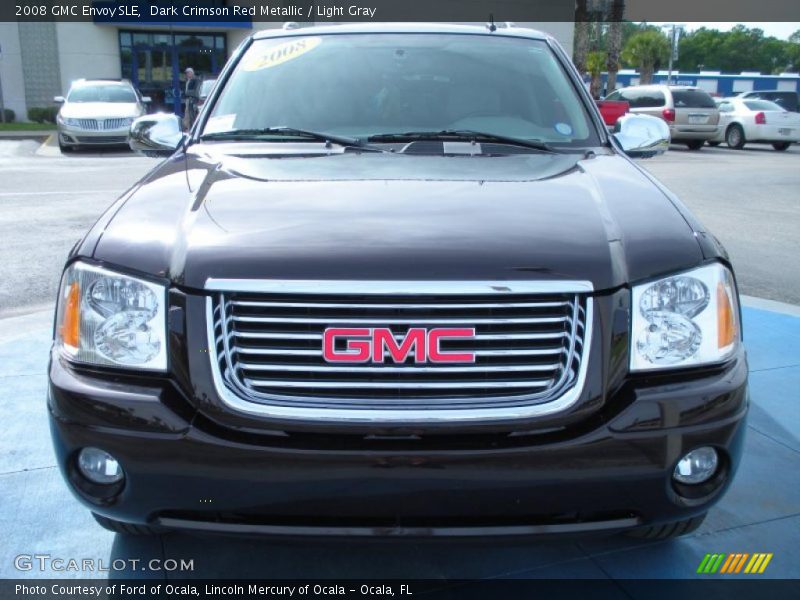 Dark Crimson Red Metallic / Light Gray 2008 GMC Envoy SLE