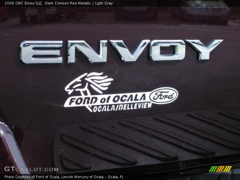 Dark Crimson Red Metallic / Light Gray 2008 GMC Envoy SLE
