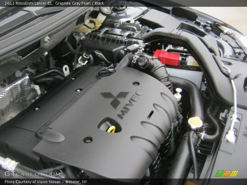 Graphite Gray Pearl / Black 2011 Mitsubishi Lancer ES