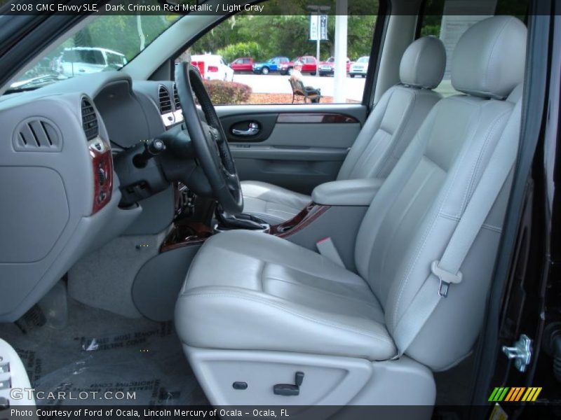 Dark Crimson Red Metallic / Light Gray 2008 GMC Envoy SLE