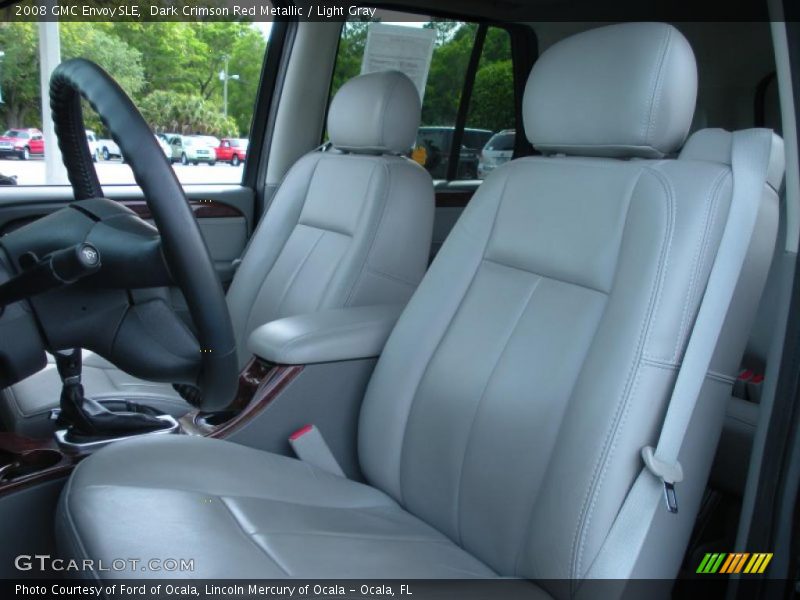 Dark Crimson Red Metallic / Light Gray 2008 GMC Envoy SLE