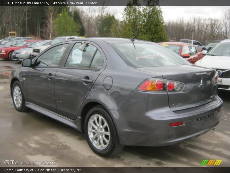 Graphite Gray Pearl / Black 2011 Mitsubishi Lancer ES