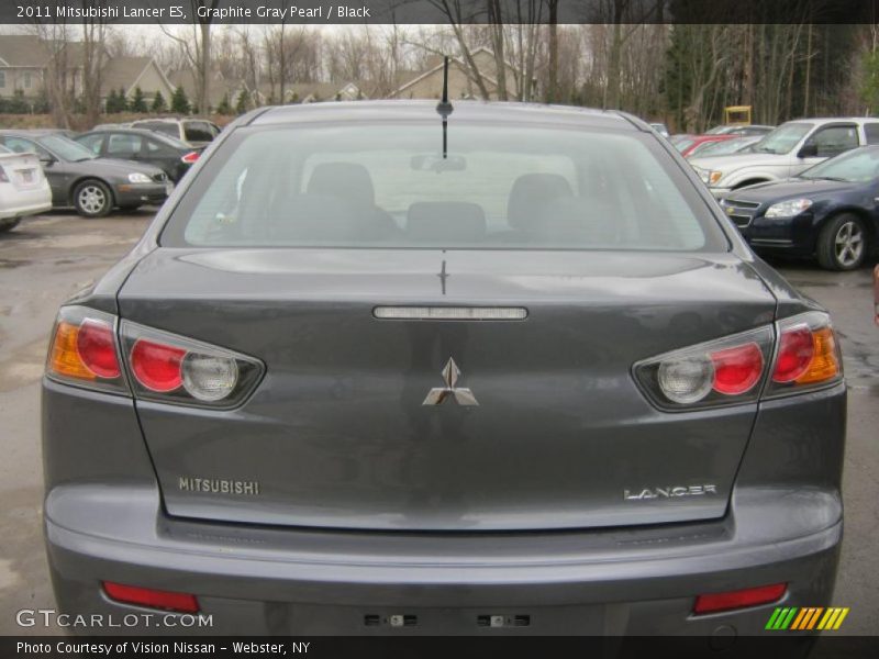 Graphite Gray Pearl / Black 2011 Mitsubishi Lancer ES