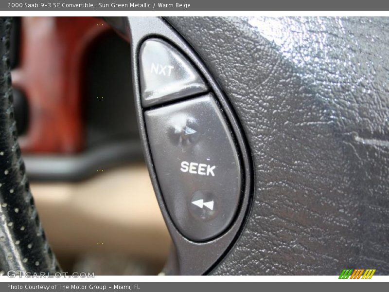 Sun Green Metallic / Warm Beige 2000 Saab 9-3 SE Convertible