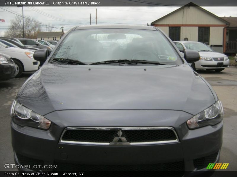 Graphite Gray Pearl / Black 2011 Mitsubishi Lancer ES