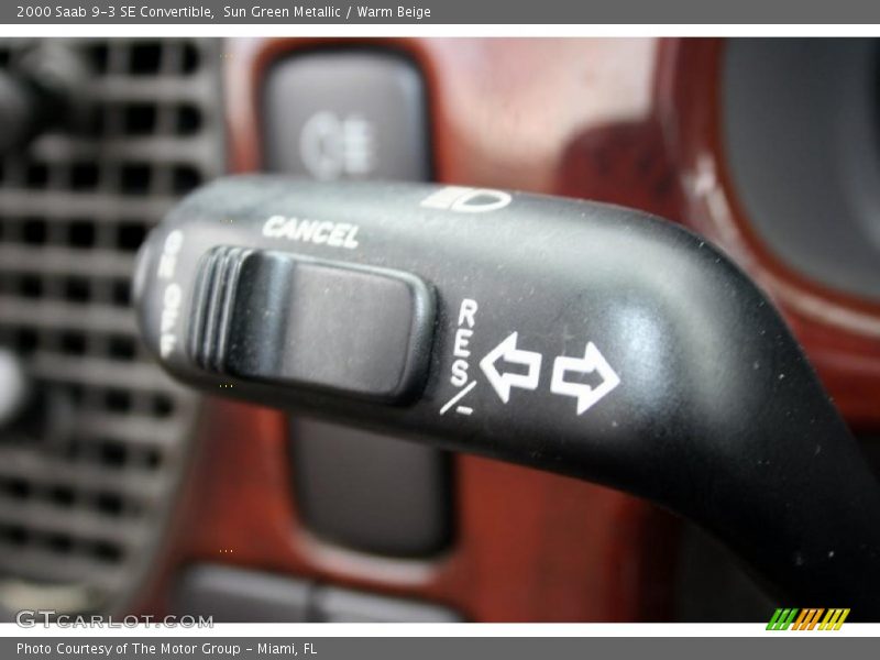 Sun Green Metallic / Warm Beige 2000 Saab 9-3 SE Convertible