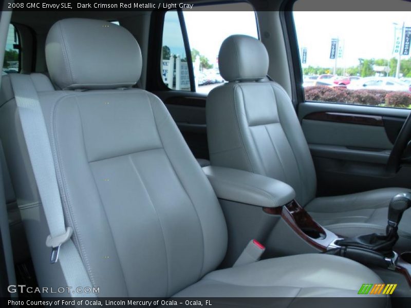 Dark Crimson Red Metallic / Light Gray 2008 GMC Envoy SLE