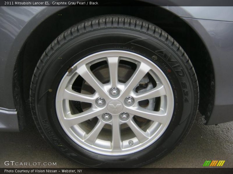 Graphite Gray Pearl / Black 2011 Mitsubishi Lancer ES