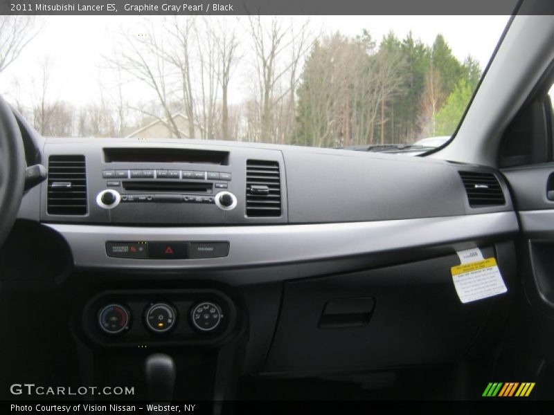 Graphite Gray Pearl / Black 2011 Mitsubishi Lancer ES