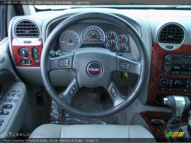 Dark Crimson Red Metallic / Light Gray 2008 GMC Envoy SLE