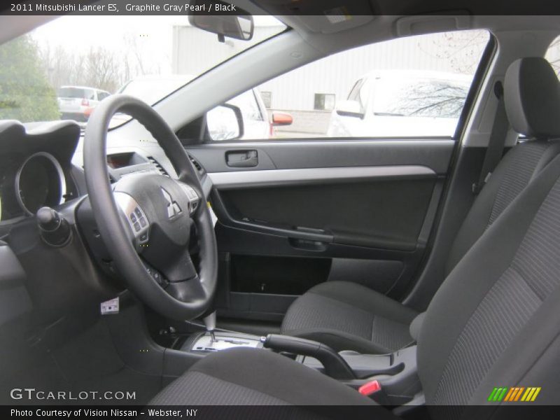 Graphite Gray Pearl / Black 2011 Mitsubishi Lancer ES
