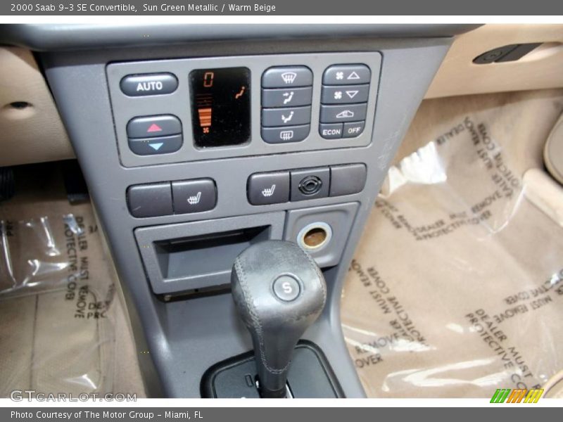 Sun Green Metallic / Warm Beige 2000 Saab 9-3 SE Convertible