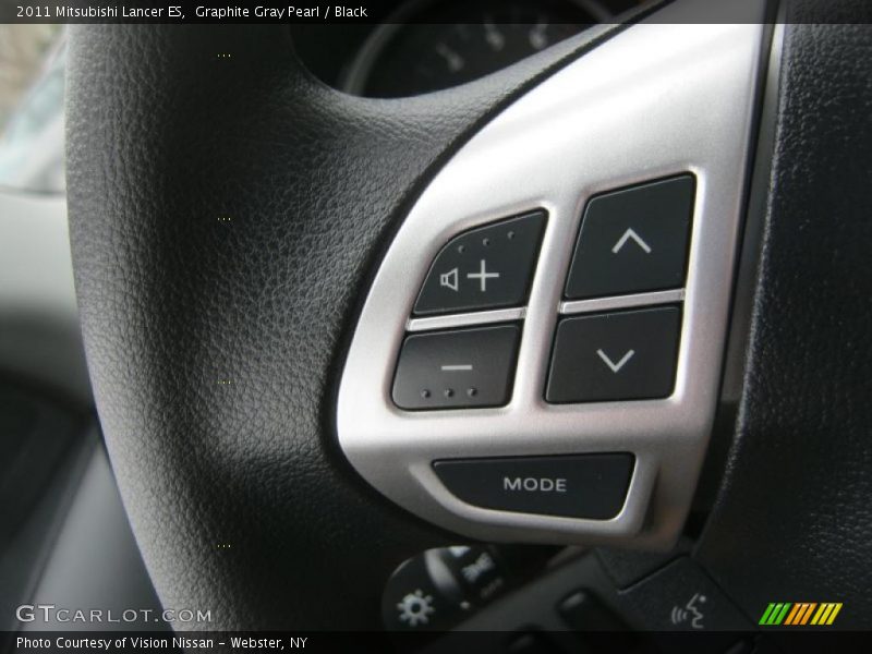 Graphite Gray Pearl / Black 2011 Mitsubishi Lancer ES