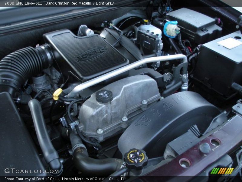 Dark Crimson Red Metallic / Light Gray 2008 GMC Envoy SLE