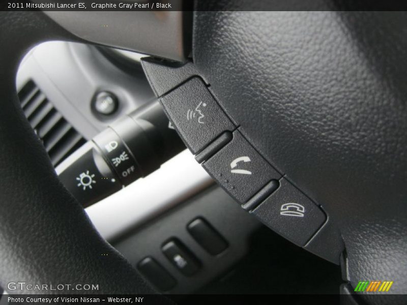 Graphite Gray Pearl / Black 2011 Mitsubishi Lancer ES