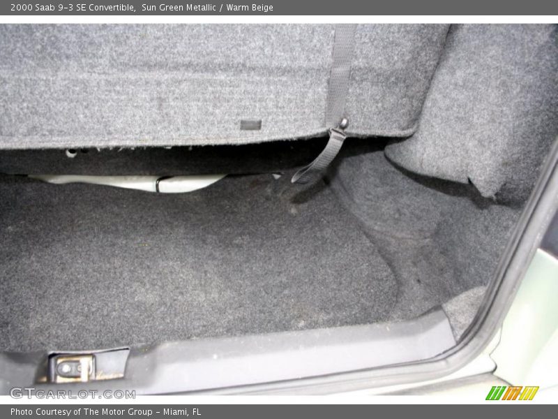 Sun Green Metallic / Warm Beige 2000 Saab 9-3 SE Convertible