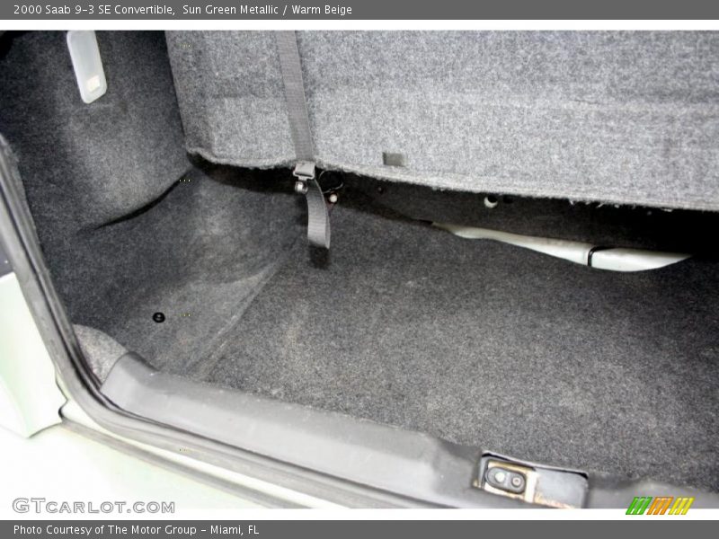 Sun Green Metallic / Warm Beige 2000 Saab 9-3 SE Convertible