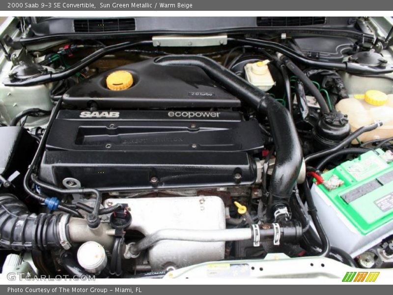  2000 9-3 SE Convertible Engine - 2.0L Turbocharged 16V 4 Cylinder