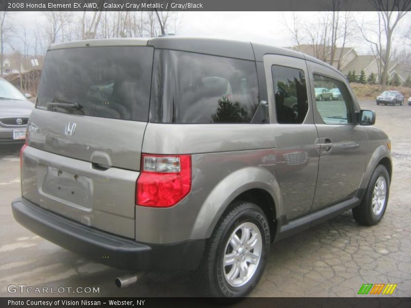 Galaxy Gray Metallic / Gray/Black 2008 Honda Element EX AWD