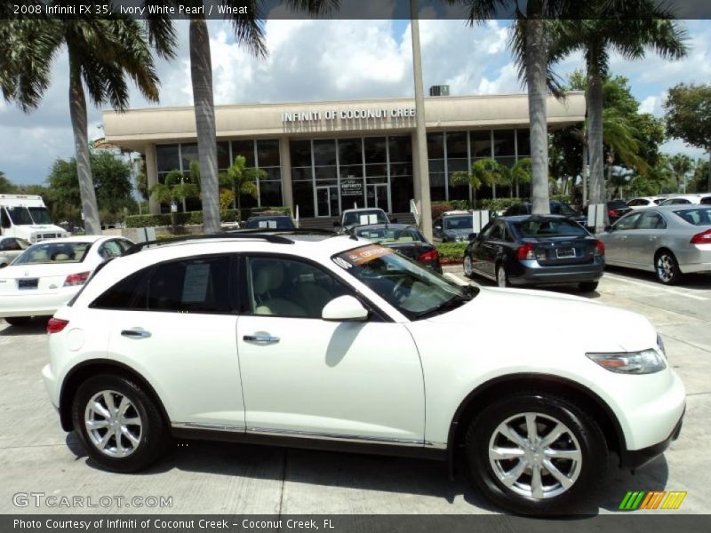 Ivory White Pearl / Wheat 2008 Infiniti FX 35