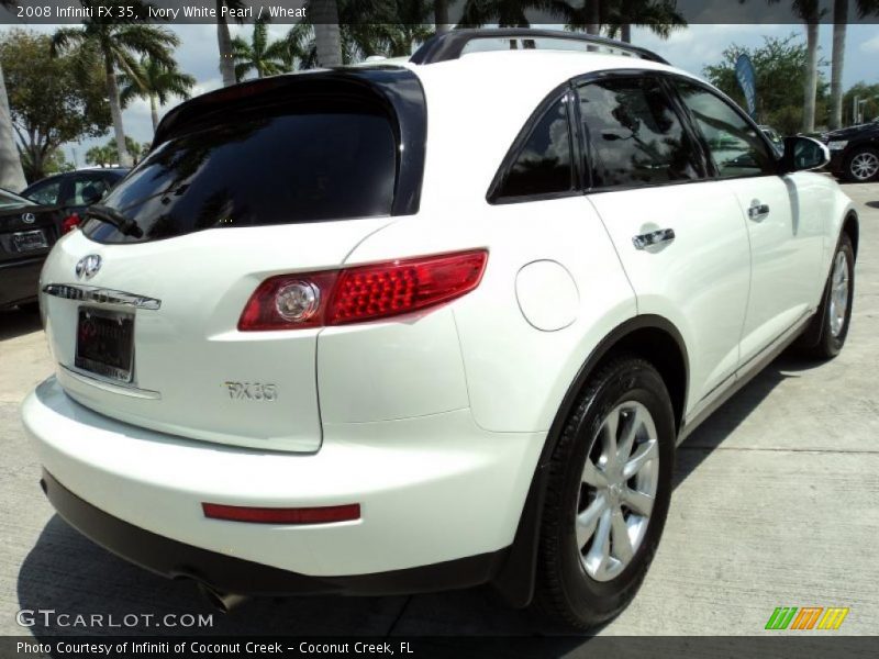 Ivory White Pearl / Wheat 2008 Infiniti FX 35
