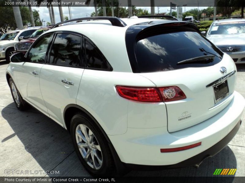 Ivory White Pearl / Wheat 2008 Infiniti FX 35