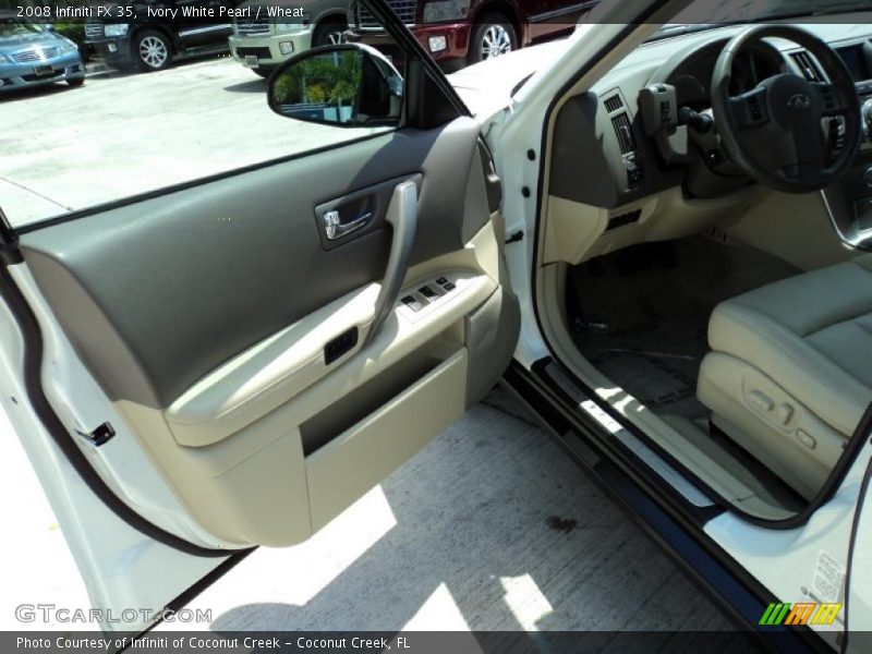 Ivory White Pearl / Wheat 2008 Infiniti FX 35