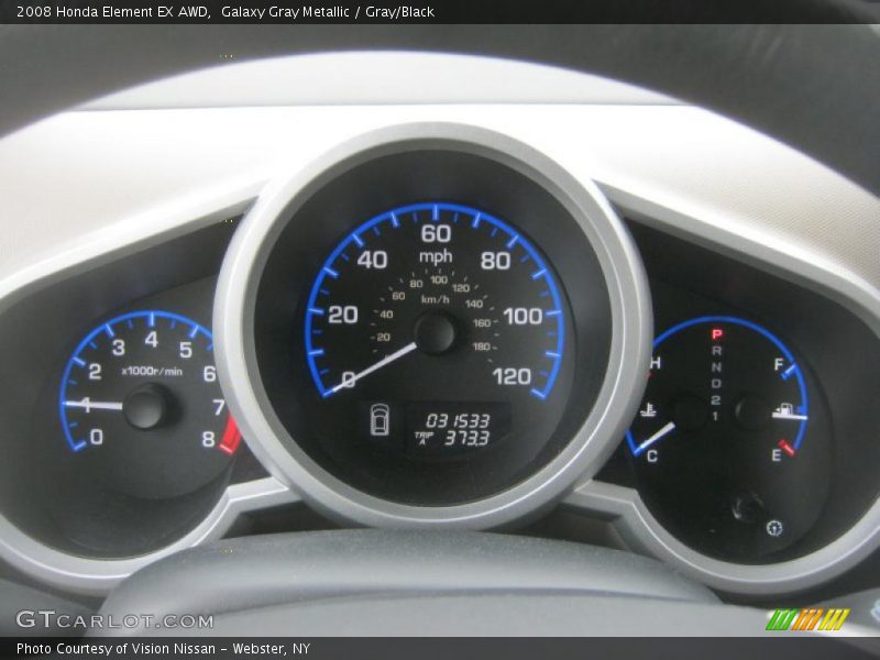 Galaxy Gray Metallic / Gray/Black 2008 Honda Element EX AWD