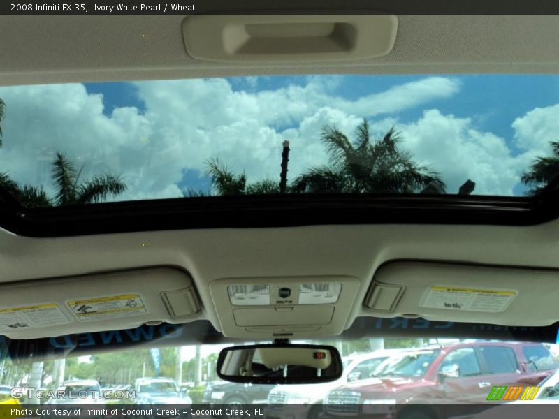 Ivory White Pearl / Wheat 2008 Infiniti FX 35