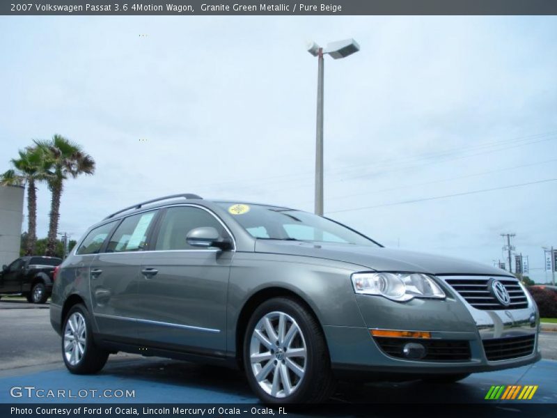Granite Green Metallic / Pure Beige 2007 Volkswagen Passat 3.6 4Motion Wagon