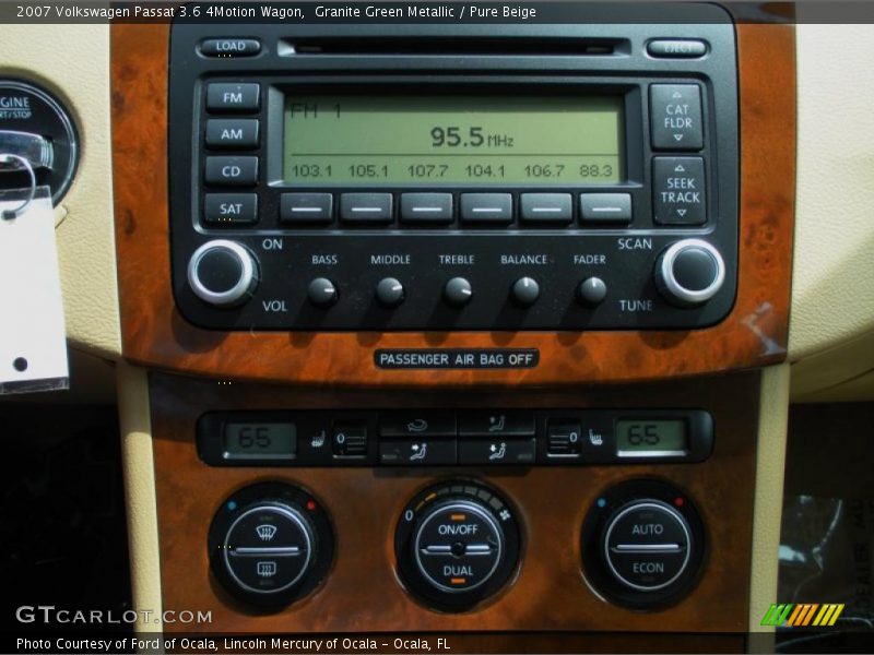 Controls of 2007 Passat 3.6 4Motion Wagon