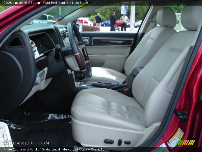 Vivid Red Metallic / Light Stone 2008 Lincoln MKZ Sedan