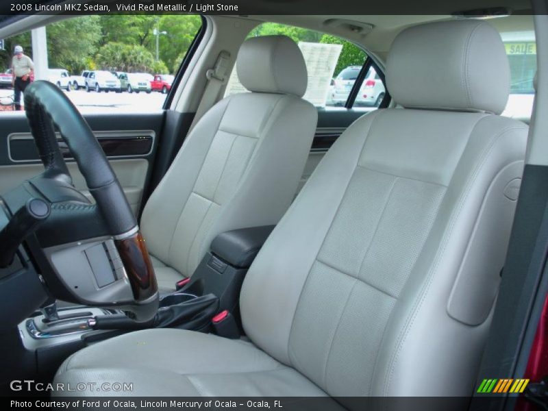 Vivid Red Metallic / Light Stone 2008 Lincoln MKZ Sedan