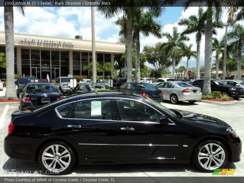 Black Obsidian / Graphite Black 2009 Infiniti M 35 S Sedan