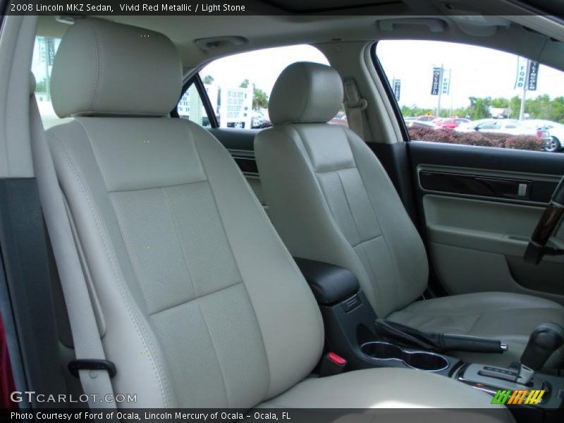 Vivid Red Metallic / Light Stone 2008 Lincoln MKZ Sedan