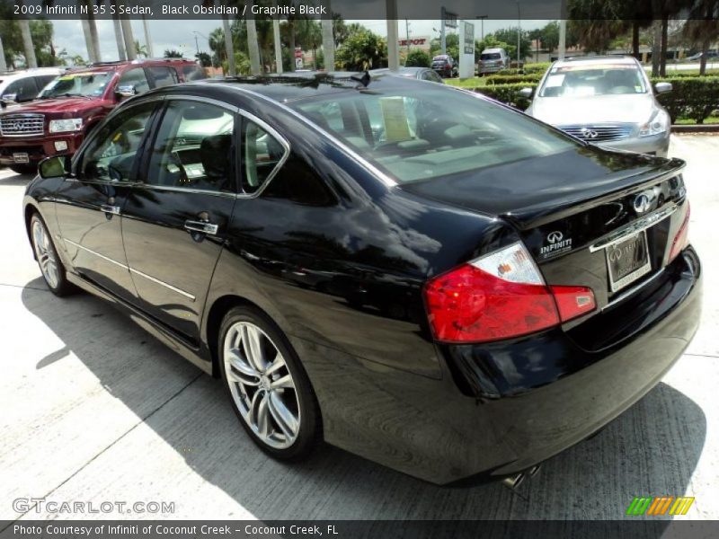 Black Obsidian / Graphite Black 2009 Infiniti M 35 S Sedan