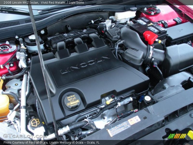 Vivid Red Metallic / Light Stone 2008 Lincoln MKZ Sedan