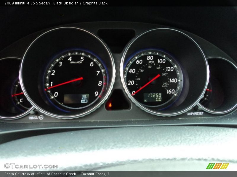 Black Obsidian / Graphite Black 2009 Infiniti M 35 S Sedan