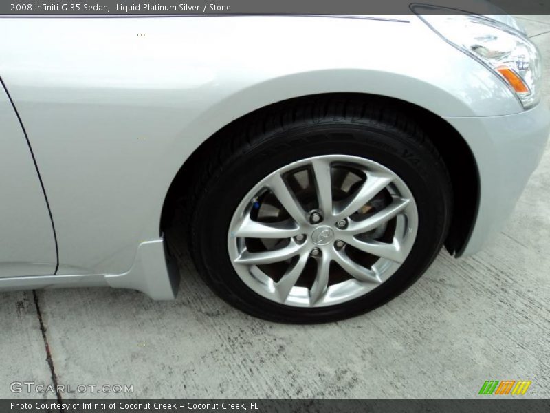 Liquid Platinum Silver / Stone 2008 Infiniti G 35 Sedan