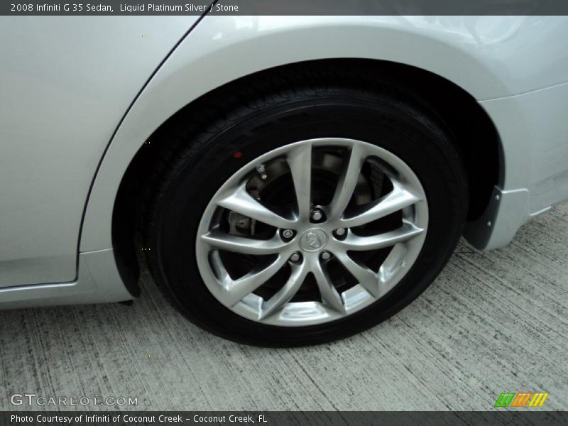 Liquid Platinum Silver / Stone 2008 Infiniti G 35 Sedan