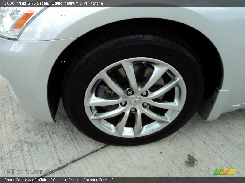 Liquid Platinum Silver / Stone 2008 Infiniti G 35 Sedan
