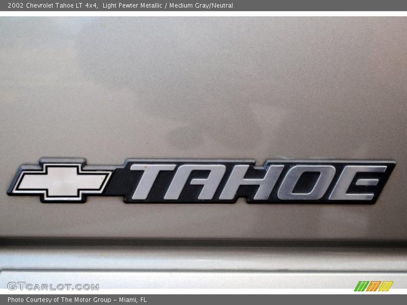 Light Pewter Metallic / Medium Gray/Neutral 2002 Chevrolet Tahoe LT 4x4