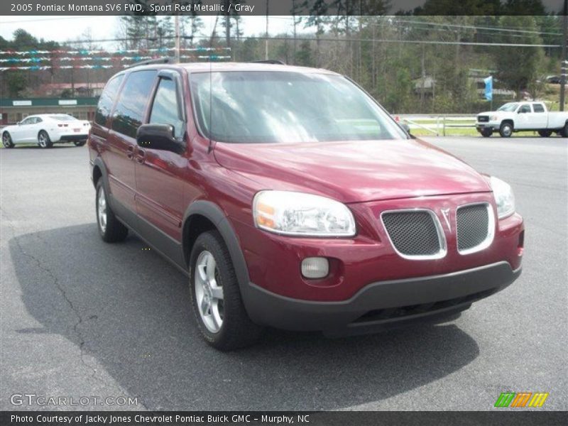 Sport Red Metallic / Gray 2005 Pontiac Montana SV6 FWD