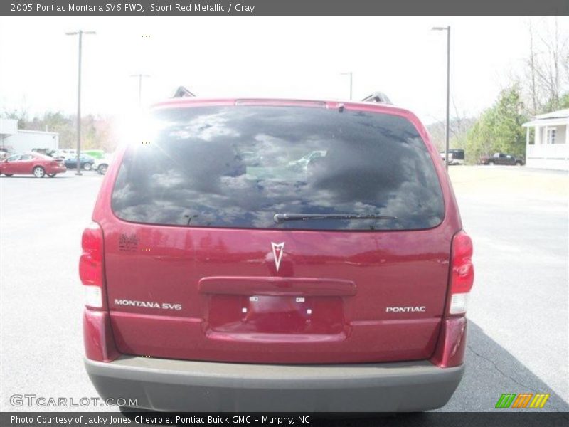 Sport Red Metallic / Gray 2005 Pontiac Montana SV6 FWD