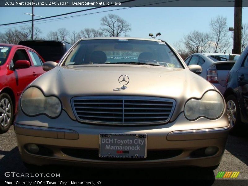 Desert Silver Metallic / Java 2002 Mercedes-Benz C 240 Sedan