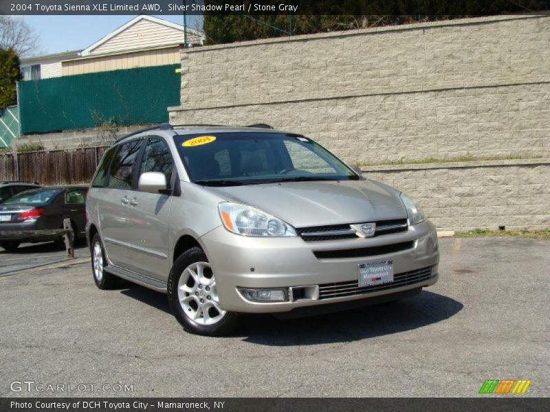 Silver Shadow Pearl / Stone Gray 2004 Toyota Sienna XLE Limited AWD